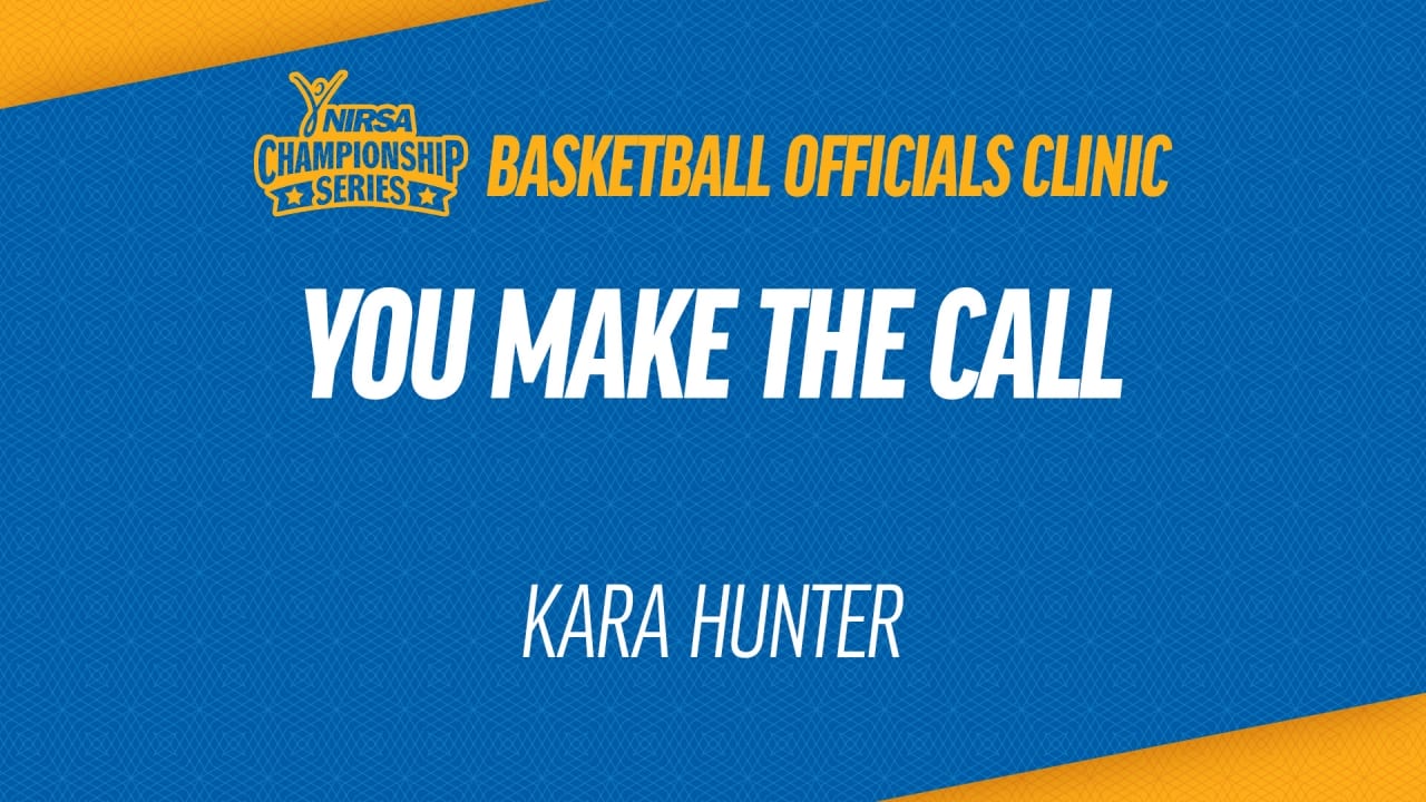 "Basketball Officials Clinic You Make the Call" graphic
